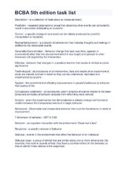 Preview of BCBA 5th edition task list Complete study guide 2022