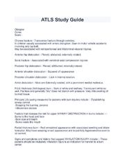 Preview page 1 of ATLS Study Guide (Updated Study Guide for Year 2022/2023)
