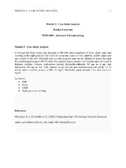 Preview of Case Study Analysis WEEK 8 ASSIGNMENT.docx    Module 5 - Case Study Analysis  Walden Unive