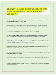 Preview of BLS/CPR_Basic Life Support BLS Training 2022.  Questions and Correct Answers