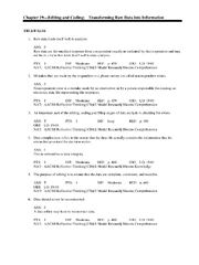 Preview of Chapter 19—Editing and Coding:  Transforming Raw Data into Information. All Answers