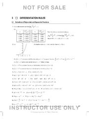 Preview of Chapter 3: DIFFERENTIATION RULES. Work And Answers