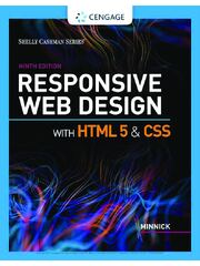 Preview of Responsive Web Design with HTML 5 &amp; CSS, 9th Editon by Jessica Minnick | [eBook] [PDF]
