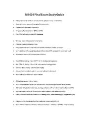 Preview of NR601 Final Exam Study Guide (Version 3) / NR 601 Final Exam Study Guide (Newest 2021): Chamberlain College Of Nursing (Already Graded A)