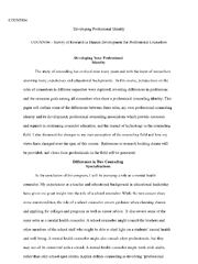 Preview of U10A1 DevelopingProfessionalIdentity.docx  COUN5004  Developing Professional Identity  COU