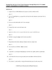 Preview of Starting Out With Java Control Structures through Objects, 8th edition By Tony Gaddis | Test Bank