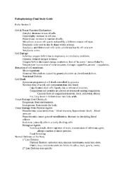Preview page 1 of Pathophysiology Final Study Guide Patho Section 1 2022