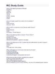 Preview of IRC Study Guide