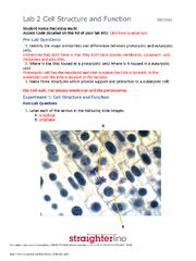 Preview of Lab 2 Cell Structure and Function | Questions with Correct Answers, Latest Updates