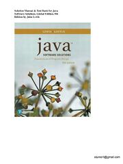Preview of Solution Manual &amp; Test Bank for Java Software Solutions, Global Edition, 9th Edition by John Lewis (2)-stamped