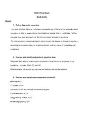 Preview of NR511 Final Exam Study Guide Version 3 (2021 Solutions) LATEST VERIFIED GUIDE FOR EXAM PREPARATION, Graded A