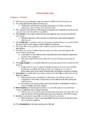 Preview of NR507 Midterm Exam Study Guide (Version 2) / NR 507 Midterm Exam Study Guide (New 2021): Advanced Pathophysiology: Chamberlain College of Nursing (Chapter 1- Chapter 35)