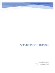 Preview page 1 of CHEN 3340 (Process Analysis) Process Aspen Project-REVIEWED BY EXPERTS 2021