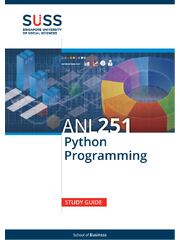 Preview of PYTHON PROGRAMMMING STUDY GUIDE  Singapore University of Social Sciences