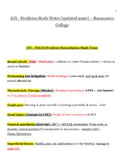 Preview page 1 of ATI - Predictor Study Notes (updated 2020) - Rasmussen College