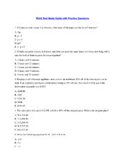 Preview of TEAS Test Study Guide with Practice Questions | Download To Score An A