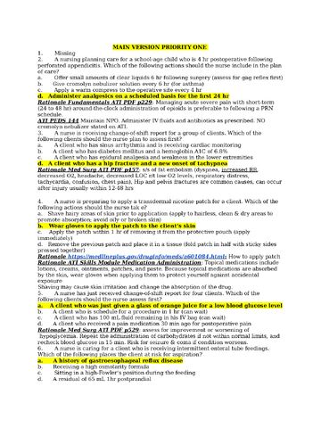 Preview page 1 of MAIN VERSION PRIORITY ONE Exit Exam > complete A+ guide; questions/answers(deeply elaborated)