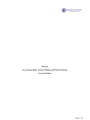 Preview of PHI-105 Syllabus./ complete solution