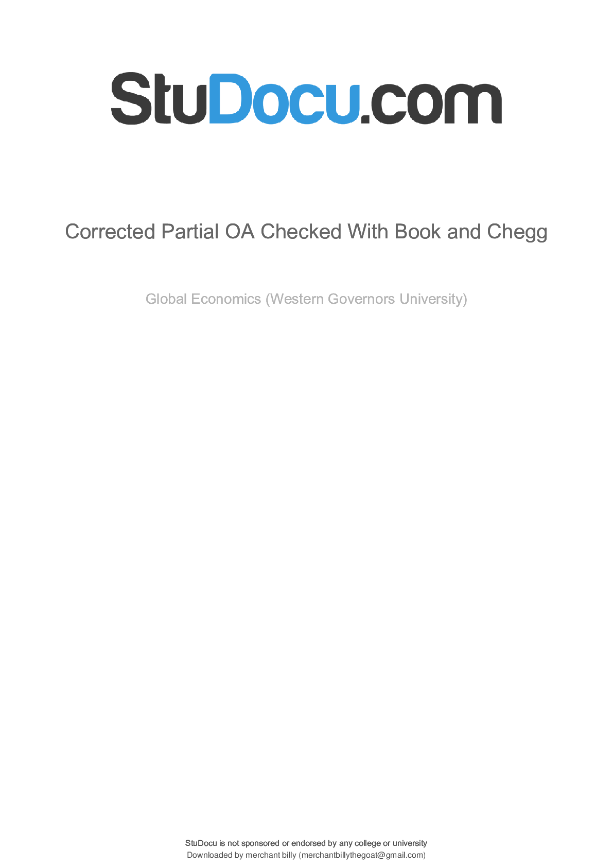 Preview image of Corrected Partial OA Checked With Book and Chegg document