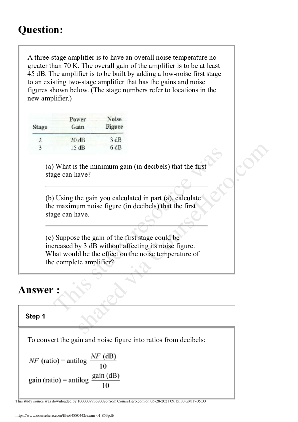 Preview image for York College, CUNYMATH 250exam 01 (853).ALL ANSWERS CORRECT