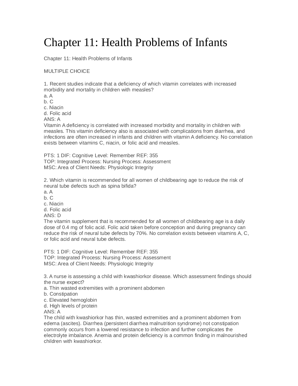 Preview image for Health problems of infants