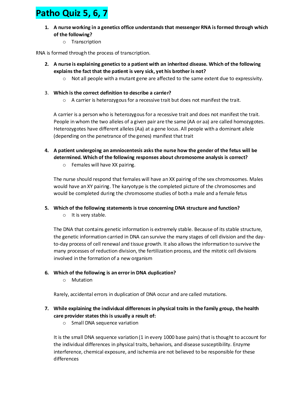 Preview image of NURSING 101 Patho Quiz 5_6_7 document