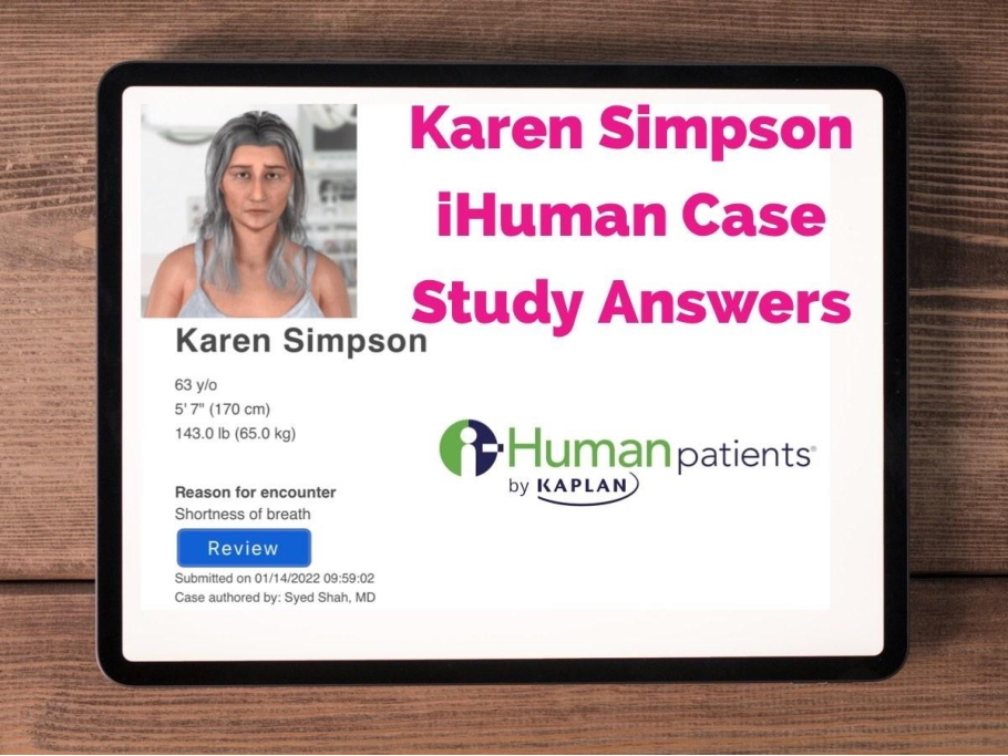 Preview image for Karen Simpson iHuman Case Study Answers