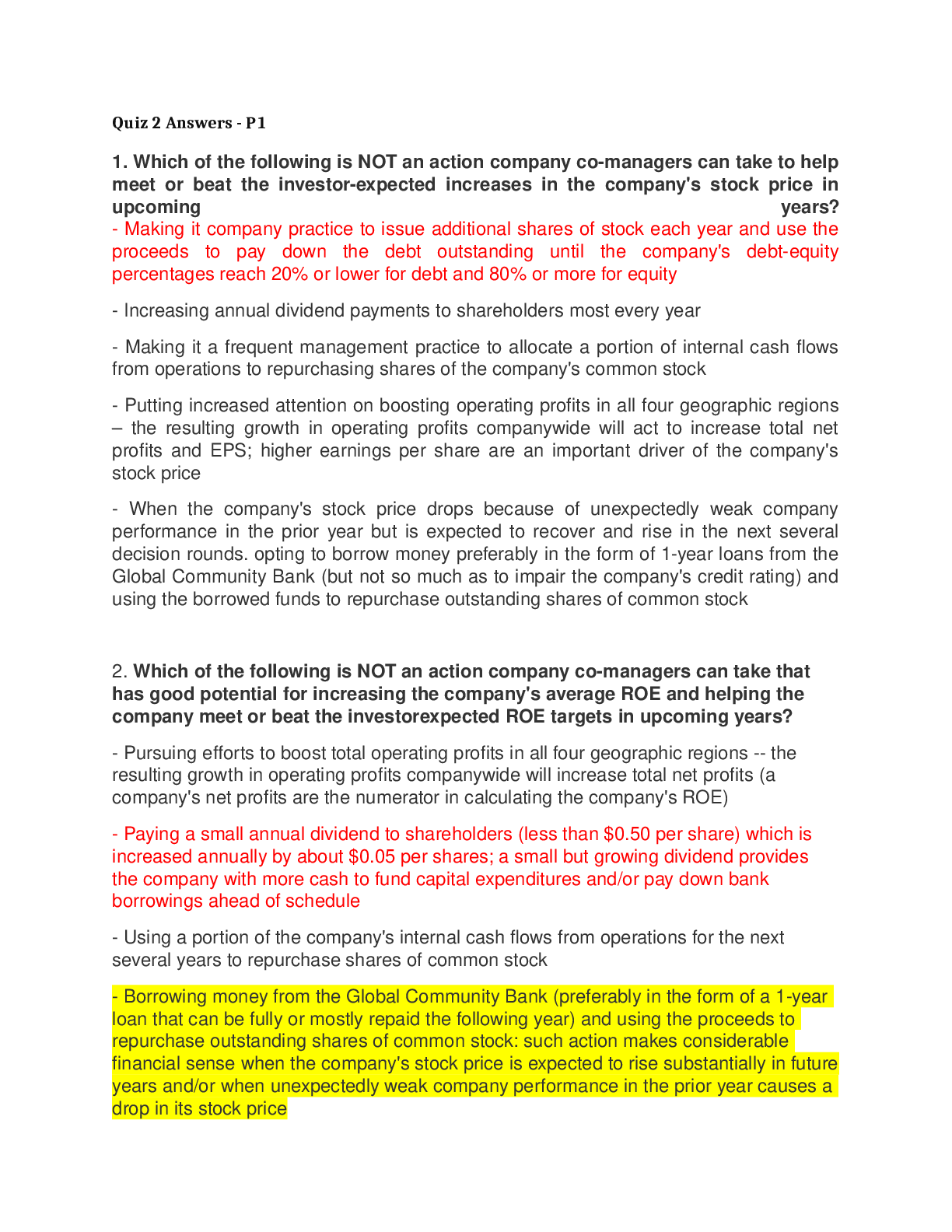 Preview of BPL 5100 Globus Quiz 2 - Answers - Part 2 |Globus Quiz 2 Answers Part 2,100% all correct.