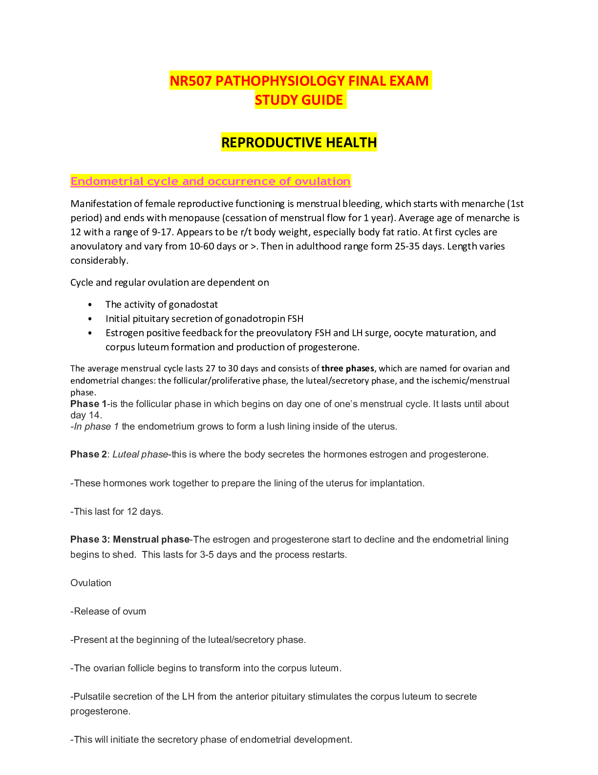 Preview image for nr_507_pathophysiology_final_exam_study_guide_.pdf