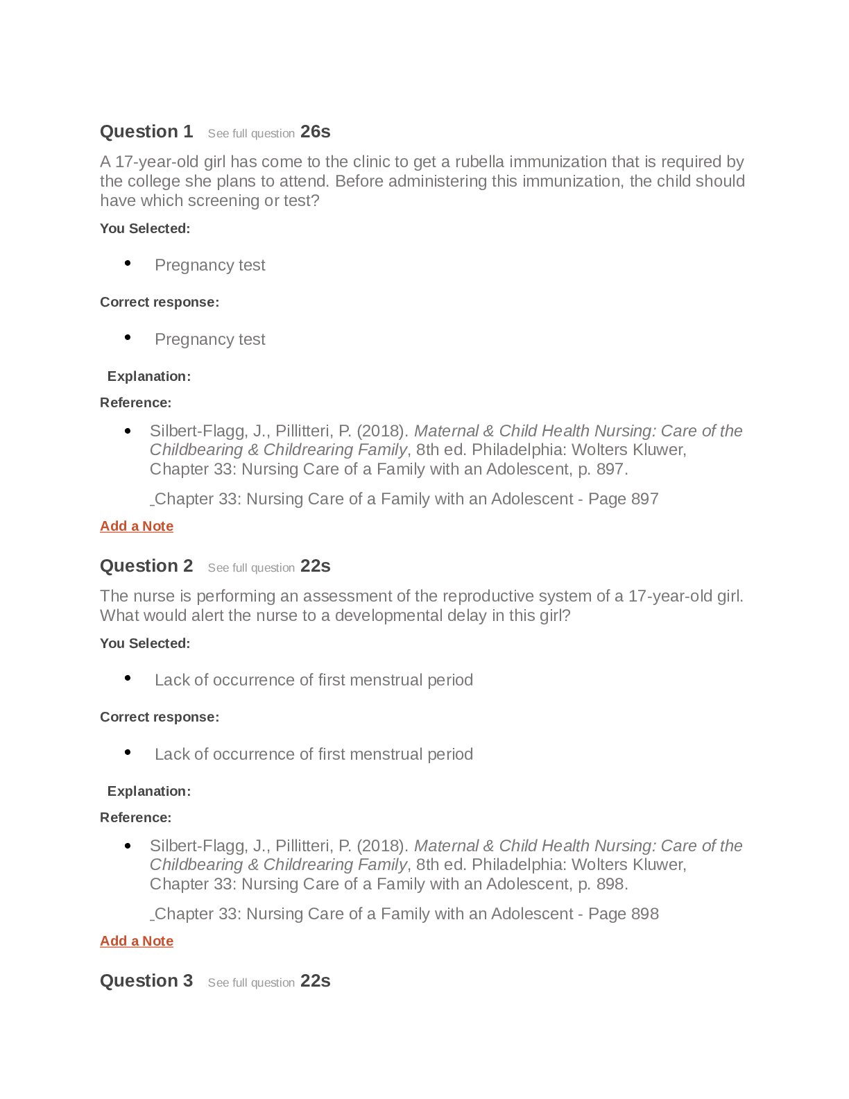 Preview of NURSING 111peds ch 33./ complete questions and answers/ rated A