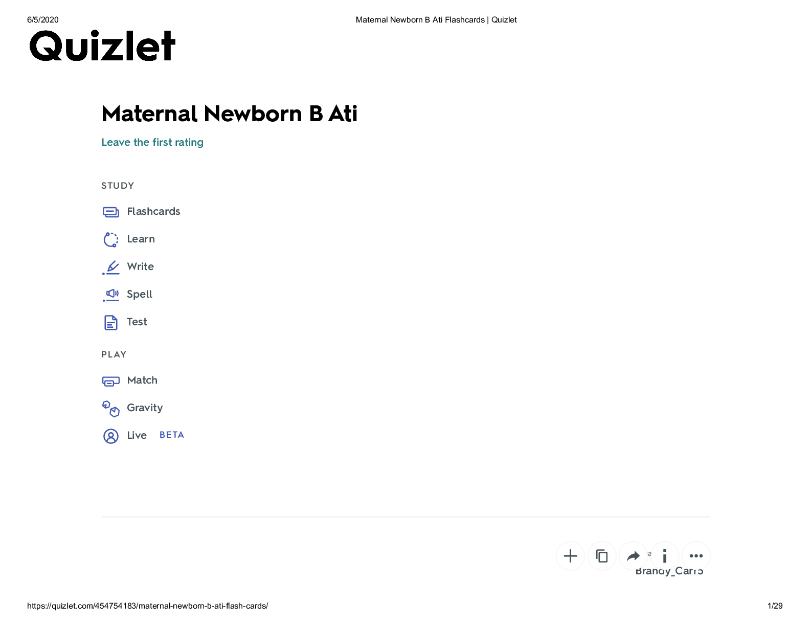 Preview image of Maternal_Newborn_B_Ati_Flashcards___Quizlet document