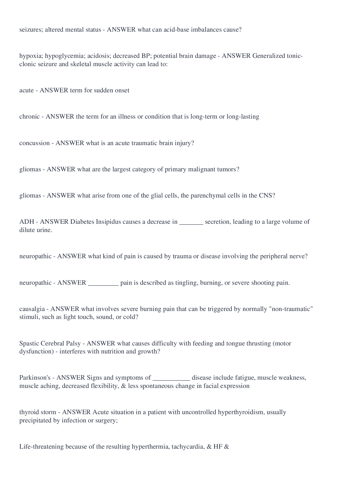 Preview image of NR 283 Pathophysiology Final Study Guide Questions and Answers with complete solution document