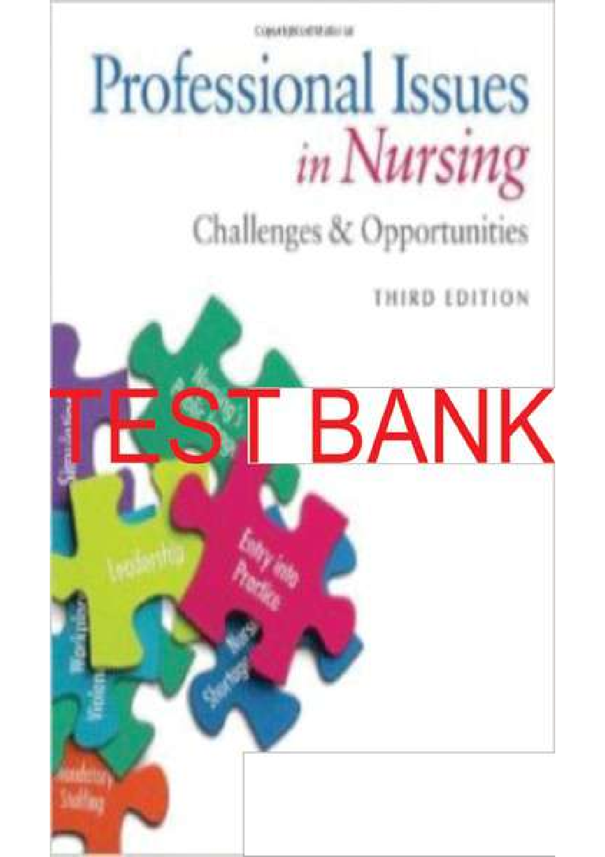 Preview image for TEST BANK for Professional-Issues in Nursing Challenges and opportunities 3rd Edition by Huston