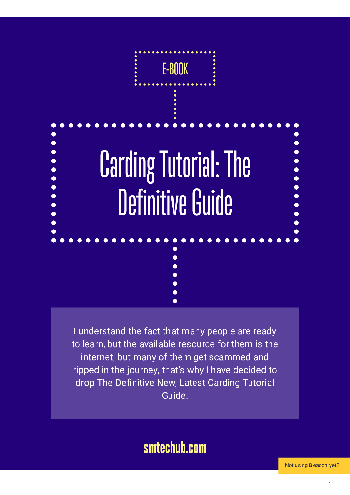 Preview image of ultimate-carding-tutorial-pdf-in-2020 The Definitive Guide document