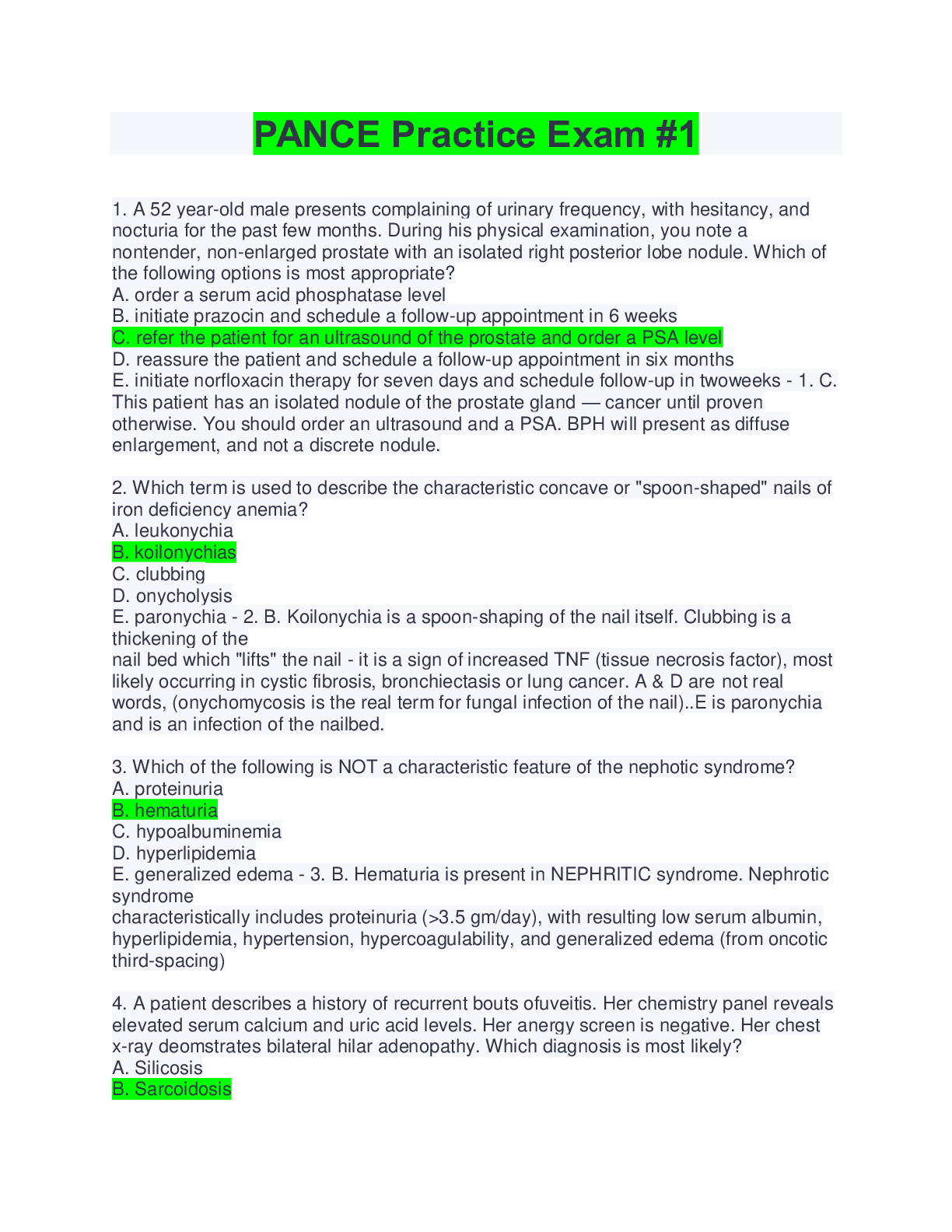 Preview image for ACLS Exam Version A Questions and Answers | Latest